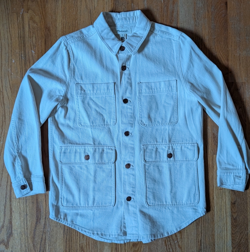Madewell Cream Button-Up Shirt